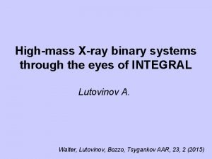 Highmass Xray binary systems through the eyes of