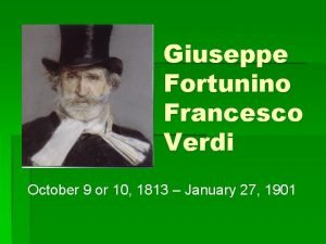 Giuseppe fortunino francesco verdi