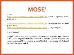 MOSE Video https www youtube comwatch vf 4