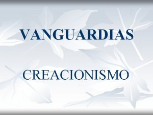 Autores representativos del creacionismo