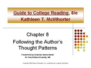 Guide to college reading