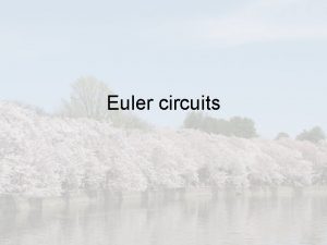 Euler circuit example