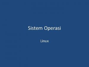 Sistem operasi linux dibuat oleh