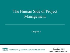 Human side of project management