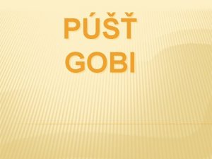 Gobi pust