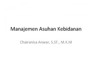 Manajemen kebidanan