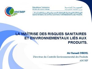 LA MATRISE DES RISQUES SANITAIRES ET ENVIRONNEMENTAUX LIS