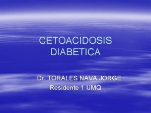 Cetoacidosis diabetica leve moderada severa