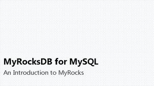 Rocksdb vs innodb