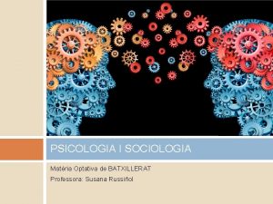 Psicologia i sociologia batxillerat