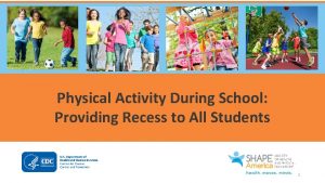 Physical Activity During School Providing Recess to All