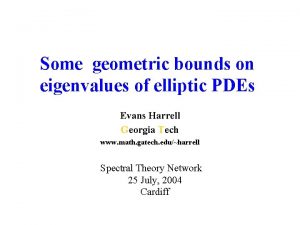 Some geometric bounds on eigenvalues of elliptic PDEs