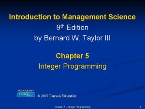 Introduction to Management Science 9 th Edition by