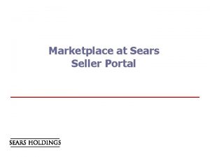 Sears seller portal