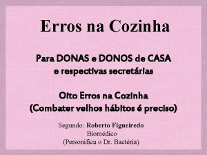 Erros na Cozinha Para DONAS e DONOS de