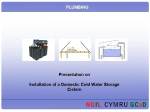 Cold water storage cistern diagram