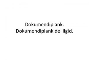 Dokumendiplank