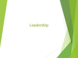 Leader definition in management