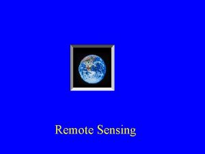 Microwave remote sensing lecture notes