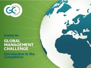 Global management challenge