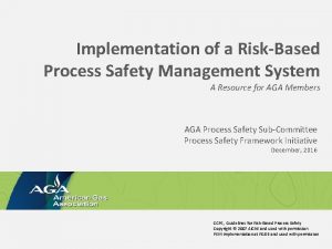 Ccps 20 elements of process safety