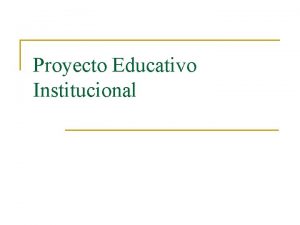 Metas y objetivos para pei Metas y objetivos para pei