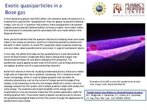 Exotic quasiparticles in a Bose gas In the