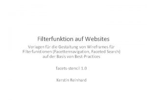 Filterfunktion auf Websites Vorlagen fr die Gestaltung von