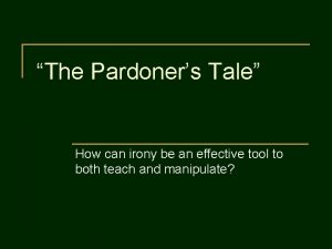Define pardoner