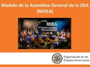 Modelo de la Asamblea General de la OEA