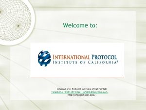 International protocol specialist