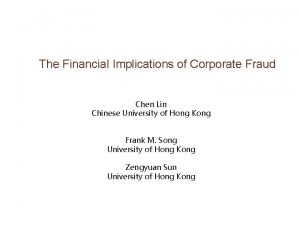 Chen lin finance