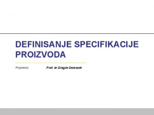 Specifikacija