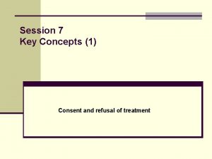 Refusal of medication 12 key points