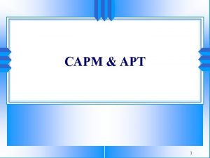 Apt and capm