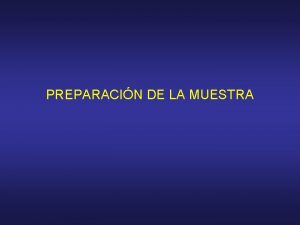 Preparacin Preparacin