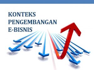 KONTEKS PENGEMBANGAN EBISNIS Adopsi eBisnis dalam Perspektif Perusahaan