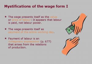 Mystifications of the wage form I The wage