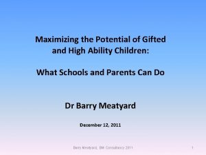 International gateway for gifted youth