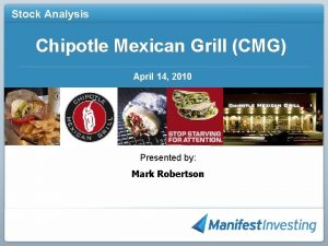 Stock Analysis Chipotle Mexican Grill CMG April 14