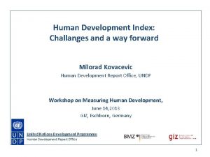 Human Development Index Challanges and a way forward