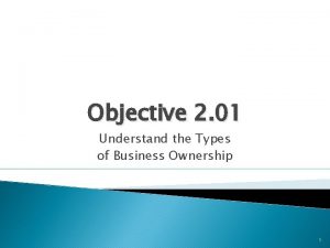 Types of business ownership