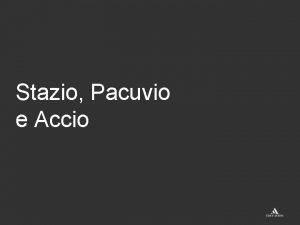 Pacuvio e accio