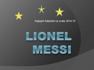 Najlep futbalisti na svete 2014 15 LIONEL MESSI