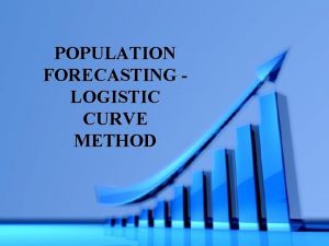 Logistic curve method for population forecasting