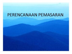 Marketing plan