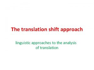 Transposition in translation