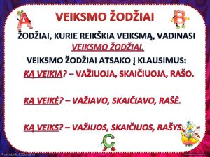 Veiksmo žodžiai