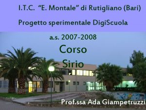 Itc montale rutigliano