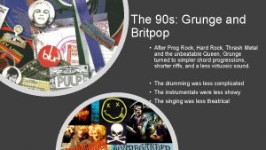 Grunge vs britpop